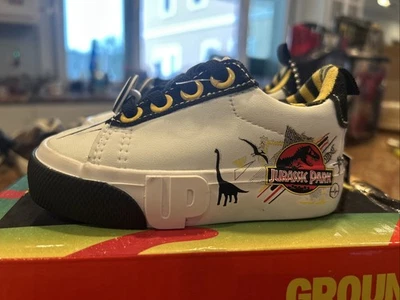 Jurrasic Park Ground Toddler Size 5 Shoes Dinosaur Sneakers - Image 1 of 4
