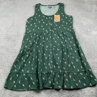 Vestido Toad & Co para mujer grande Manzana en capas sin mangas estampado de estrellas orgánico Foto 1 de 4