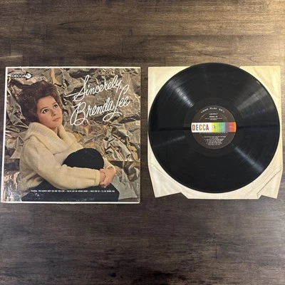 33 12" LP BRENDA LEE SINCERELY  Decca Record LP Vinyl Rock N Roll - Image 1 of 4