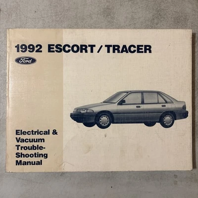 Ford Escort Mercury Tracer 1992 cableado vacío diagrama manual de taller original libro EVTM. Foto 1 de 4