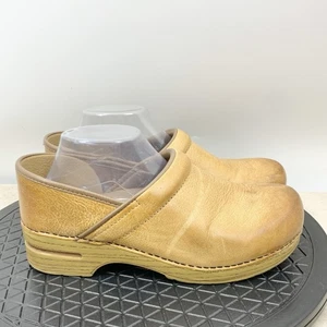 Dansko Clogs Damen 42 W Größe 11,5 12 WEIT Schuhe Profi Honigbraun Leder - Bild 1 von 11