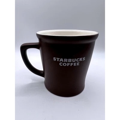 Taza de cerámica mate marrón Starbucks - Taza con logotipo acampanado de 16 oz 2008 Foto 1 de 4