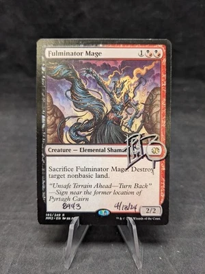 Fulminator Mage- 193/249 -MTG- Modern Masters 2015 -Rare -Signed by Artist- LP B - Image 1 of 2