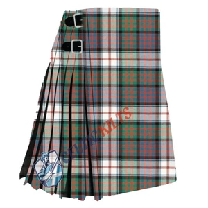 Scottish Macdonald Kleid gedecktes Tartan für Männer Sondergröße 8 Yard traditioneller Kilt - Bild 1 von 7