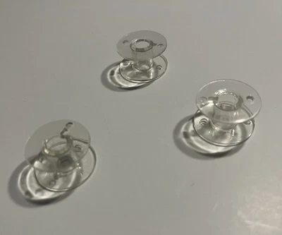 Bobinas de plástico transparente, cantidad 3 Foto 1 de 2
