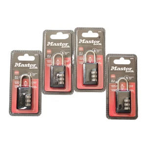 4 Pack Master Lock 647D Set and Reset Your Own Combination, 15/16 In, 24mm - Picture 1 of 2