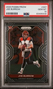 Panini Prizm Joe Burrow #307 Rookie RC 2020 PSA 10 Bengals - Imagen 1 de 2