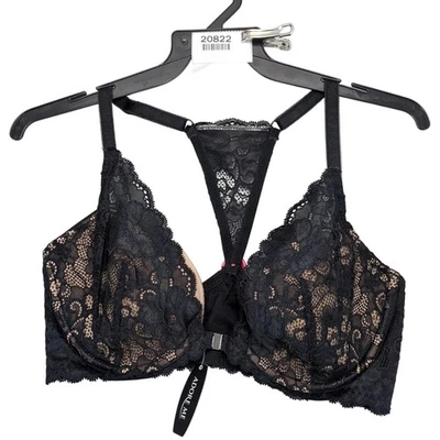 Nuevo con etiquetas Sujetador de encaje negro Adore Me Contour 34D cierre frontal espalda deportiva con aros acolchado Foto 1 de 4