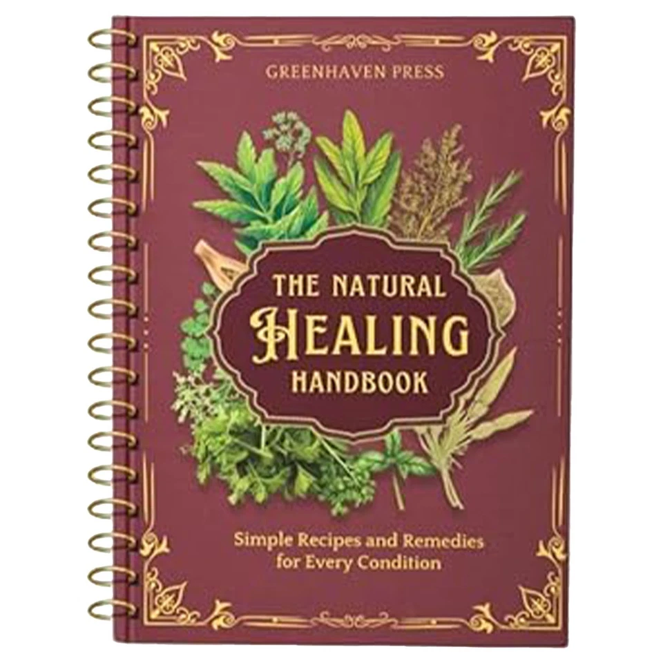 The Natural Healing Handbook,Spiral-Bound Guide For Herbal Remedies And Natural - Image 1 of 4