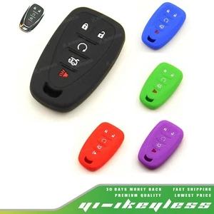 Silicone Case Cover For Chevrolet Chevy Cruze Malibu Remote Smart Key 5 Buttons - Foto 1 di 16