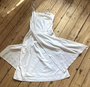 * Livia Paris Kleid vintage Gr 38 40 weiß 80er Jahre * - Bild 1 von 5