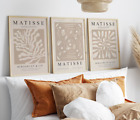 Matisse Set of 3 Neutral Posters Gallery Wall Set Beige Cream Poster Prints