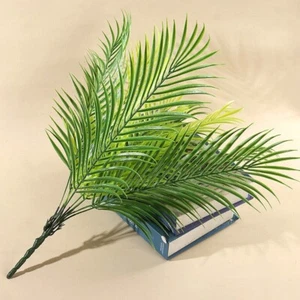 9 Heads Tropical Artificial Palm Tree Large Plants Leaves Fake Palm Leafs Decor - Picture 1 of 12