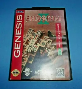 SHANGHAI II - DRAGON'S EYE - (Sega Genesis, 1994) CIB - Picture 1 of 3