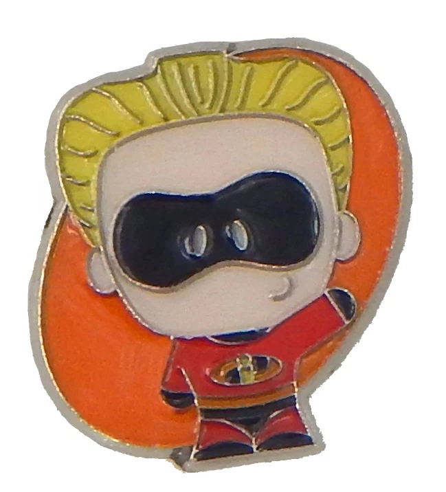 Prendedor de intercambio individual The Incredibles Dash Parr Orange Circle Disney Park nuevo Foto 1 de 1