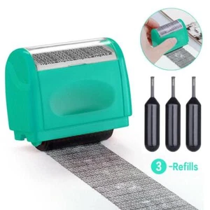 Identity Theft Protections Roller Stamp Refillable Guard ID Privacy Confid S2T8 - Picture 1 of 13