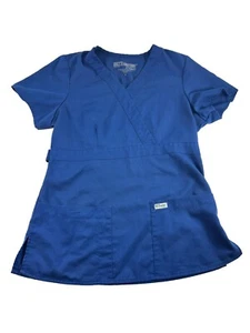 Greys Anatomy Womens Scrub Top Size Small Blue Medical Nursing - Picture 1 of 5