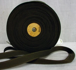 Vintage Expresso Brown Hat Band Grosgrain Ribbon 20 Yards  - Picture 1 of 1