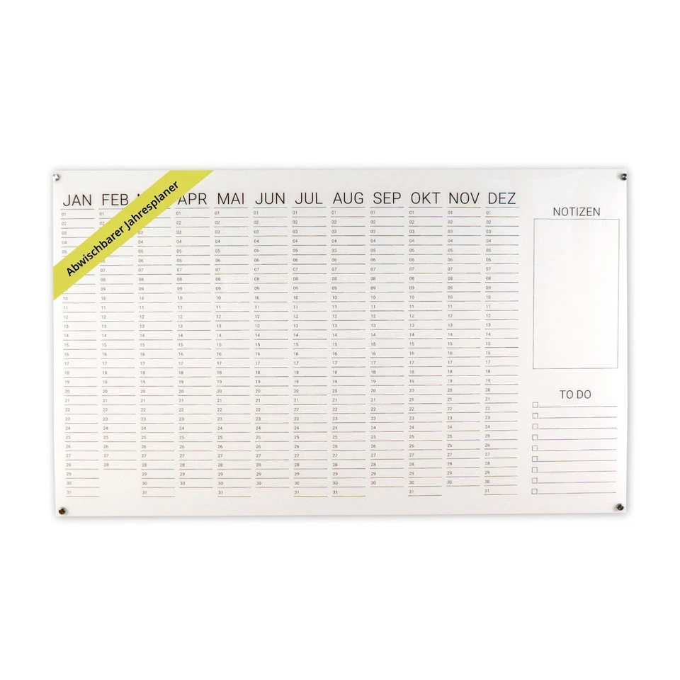 Acrylplaner – abwischbar – Familien- & Wandkalender – Made in Germany - Bild 1 von 1