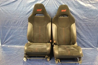 2009 SUBARU IMPREZA WRX STI SEDAN WAGON OEM LH RH FRONT SEAT PAIR *WEAR* #2499 - Image 1 of 4