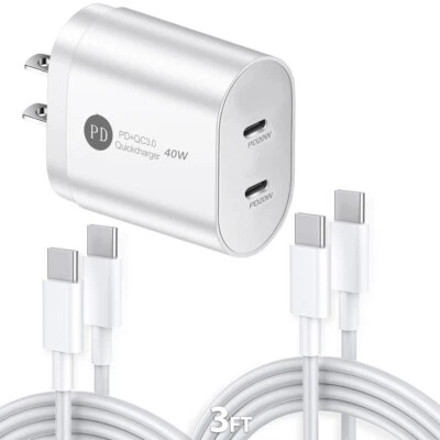 Lote Cable Cargador Rápido USB-C Original Tipo C para iPhone 17/17 Air 16 15 Pro Max Foto 1 de 4