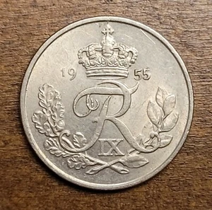 1955 Denmark 10 Ore - Higher Grade Choice MS Coin - Picture 1 of 4
