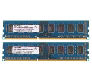 2pcs Elpida 2GB 2Rx8 PC3-8500U DDR3 1066MHZ 240pin DIMM Desktop Memory RAM Intel - Picture 1 of 6