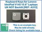 Keyboard Keys For Lenovo Ideapad V145 15.6" Laptops Uk Not Backlit [Ref: A313]