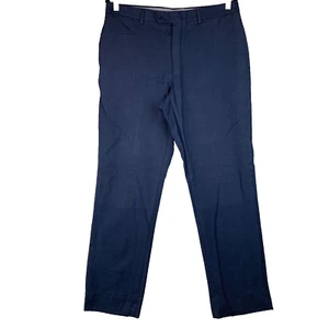 Tommy Hilfiger Anzughose Anzughose blau 100 % Wolle Größe Herren W34 L32 - Bild 1 von 18