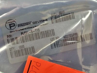 (5pcs) PLC01-6-T13 ProTek Devices TVS Diode, 1500W, 6V, Bidirectional, 2 Element - Image 1 of 2