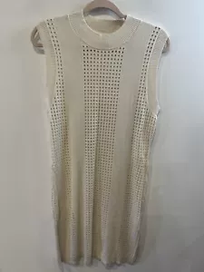CALIA KLEID DAMEN GRÖSSE SMALL CREMEFARBEN GEHÄKELT BADEANZUG COVERUP CARRIE UNDERWOOD - Bild 1 von 9