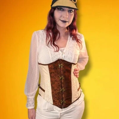 Corsé steampunk victoriano renacentista Fairycore  Foto 1 de 4