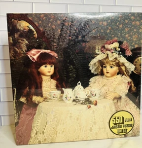 Tea For Two 550 Pc Hoyle Jigsaw Puzzle Vintage Victorian Tea Party T - Picture 1 of 2