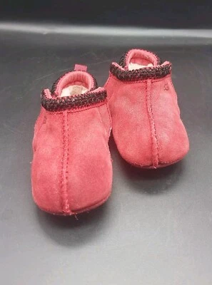 Botines UGG Tasman bebé gamuza piel de oveja forrados en rojo talla 4/5 infantil  Foto 1 de 4