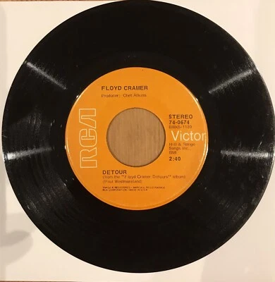 Floyd Cramer – Detour / Honky Tonk (Part 2) - RCA Victor – 74-0674 - US Country - Image 1 of 4