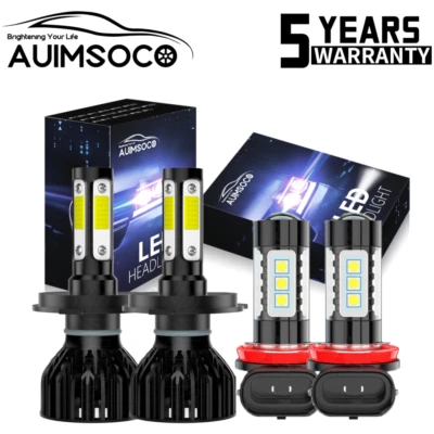 For Honda Ridgeline Crew Cab Pickup 3.5L 2006-2014 LED Headlight Fog Light Bulbs - Изображение 1 из 4