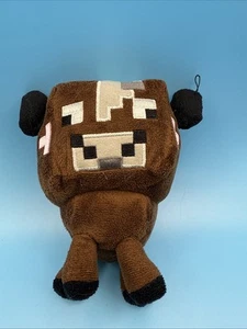 Peluche Minecraft Jinx Mojang Marrón Negro Vaca 6" b4 - Imagen 1 de 6