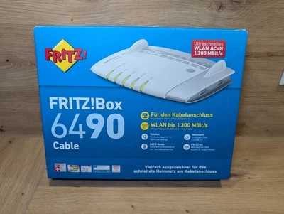 AVM FRITZBox 6490 Kabelmodem 4-Port Gigabit WLAN MESH Router - Bild 1 von 4