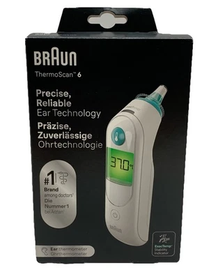 Termómetro digital de oído Braun ThermoScan 6 IRT6515MNLA blanco para adultos/niños Foto 1 de 4
