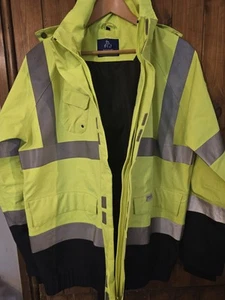 Goretex Yellow Hivis Hooded Jacket - Picture 1 of 4