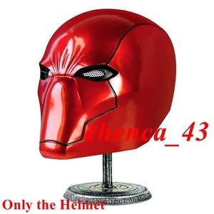 New in Stock Red Hood Resin Helmet Cosplay Full Face Mask 1:1 Wearable Xmas Prop - Picture 1 of 5