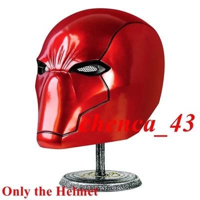 New in Stock Red Hood Resin Helmet Cosplay Full Face Mask 1:1 Wearable Xmas Prop - Image 1 of 4