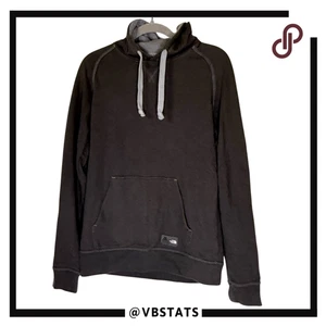 The North Face Mens Cotton Blend Pullover Hoodie Sweatshirt Black Small - Picture 1 of 10