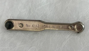 Vintage Craftsman USA 4117 Ratcheting Flat-Head Slotted Screwdriver Made in USA - Picture 1 of 2