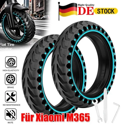 MARKENLOS 2 Stk Vollgummi Reifen 8,5 Zoll für Xiaomi Mi Mijia M365 Pro2 1S Lite E-Scooter
