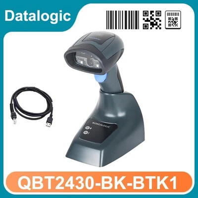 Datalogic QBT2430-BK-BTK1 2D Handheld USB Bluetooth Wireless Barcode Scanner Kit - Image 1 of 4