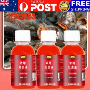 1/2/3PCS Red Worm Liquid Scent Bait 100ML Fish Attractant for Improved Fishing - Picture 1 of 15