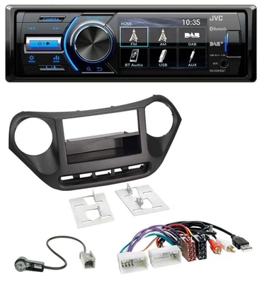 JVC Bluetooth MP3 USB DAB Autoradio für Hyundai i10 (ab 2013) AUX USB - Bild 1 von 4