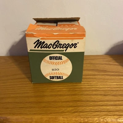 Nuevo Stock Antiguo MacGregor B30 Softbol Oficial Nuevo En Caja Foto 1 de 4
