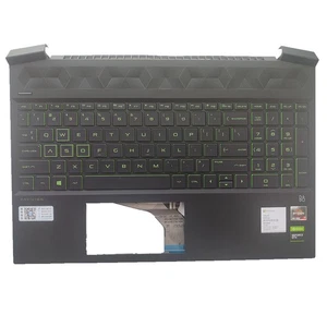 Klawiatura Palmrest zielona L72597-001 L72598-001 do HP Pavilion 15-EC Open box - Zdjęcie 1 z 4